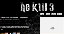 Desktop Screenshot of hekill3.com